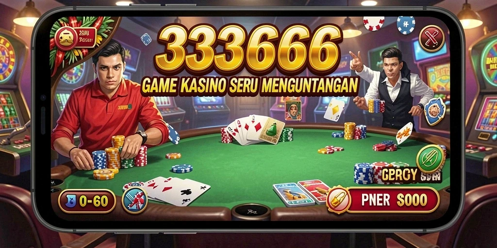 Screenshot gameplay 333666 menampilkan keseruan bermain Kasino.
