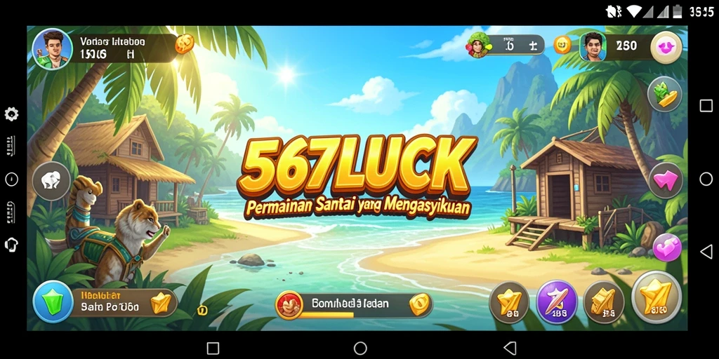 Screenshot gameplay 567LUCK yang cerah dan menarik