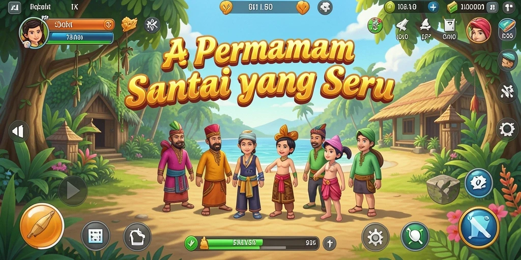Tampilan gameplay menarik dari 5ZK yang penuh warna.