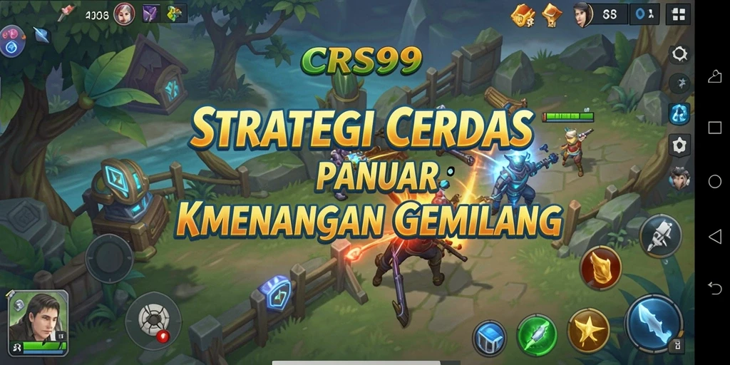 Screenshot gameplay CRS99 menampilkan pertempuran strategis yang mendebarkan.