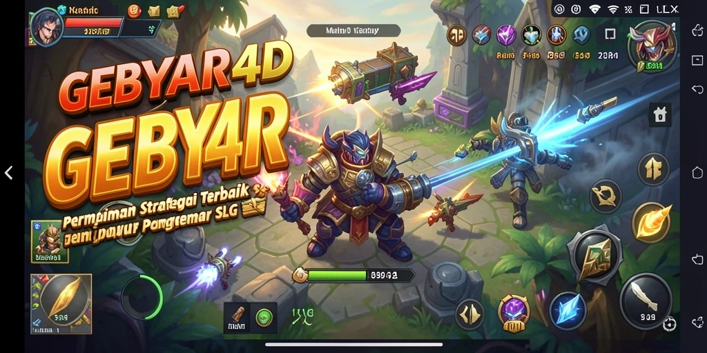 Screenshot menampilkan pertempuran epik dalam GEBYAR4D dengan strategi mendalam.