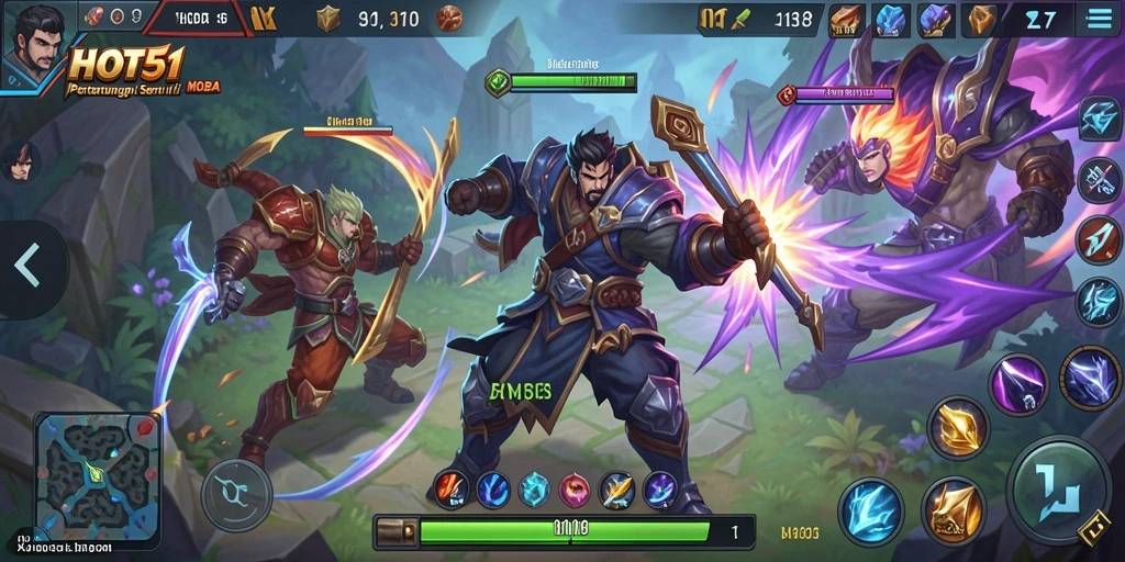 Tampilan gameplay seru dalam HOT51 yang penuh aksi dan strategi.