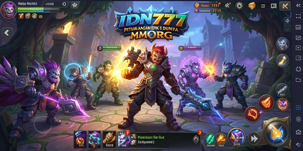 Tampilan gameplay seru di dunia fantasi IDN777.