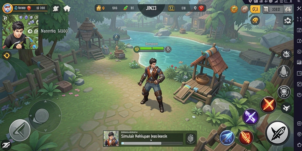 Tampilan gameplay yang menarik di JIN33 dengan aktivitas simulasi yang seru.