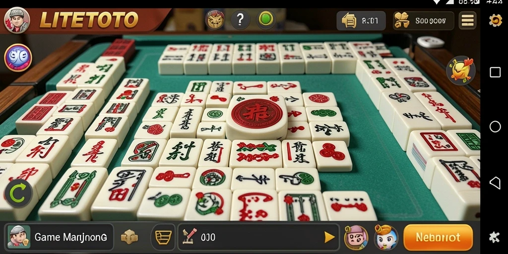 Tampilan gameplay Mahjong menarik dan menantang di LITETOTO.