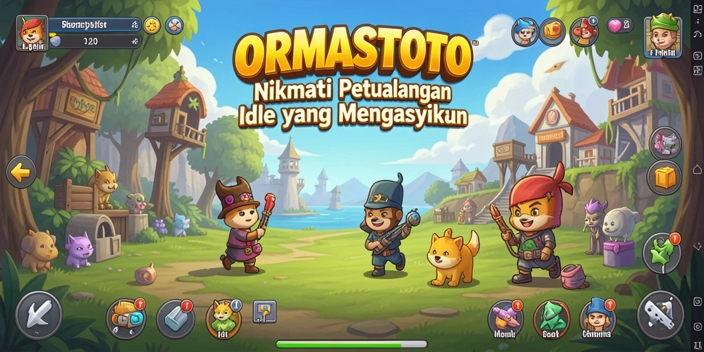 Tampilan gameplay ORMASTOTO yang menawan dan dinamis.