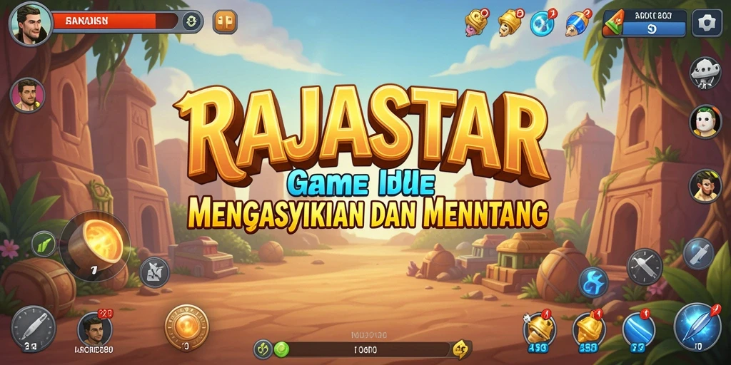 Tampilan gameplay RAJASTAR yang menarik dan penuh warna.